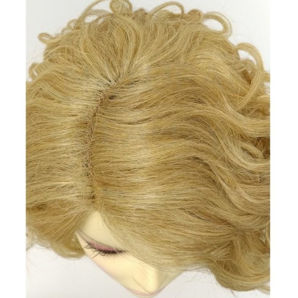 Fair Strawberry Blonde Lace Front Wavy Lob Heat Resistant Wig